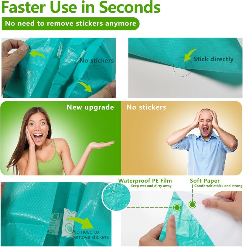 TenFans Toilet Seat Covers Disposable - 30 Count Individually Travel Pack - Sticker Free Faster Use - Waterproof XL Covers for Adults and Kids - Travel Accessories Public Restrooms, Camping, Airplane - Image 4